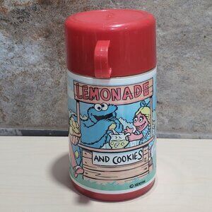 Vintage Aladdin Sesame Street Thermos Lemonade and Cookies